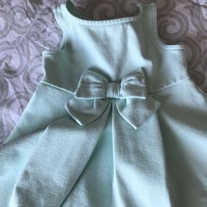 Janie and jack stretch knit mint baby dress 18-24